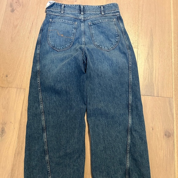We The Free Aster Straight Leg High Rise Jeans Size 30 Relaxed Fit ~ Boho! - Picture 5 of 5